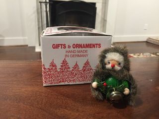 Steinbach Ornament - Green Forest Santa With Garland