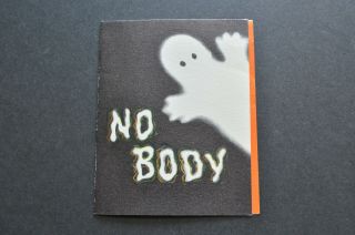Vintage Hallmark Happy Halloween Card Ghost “no Body” 1950s 1960s Signed