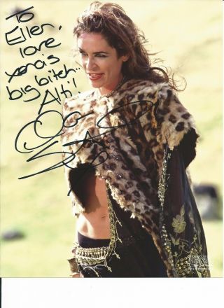 Xena Autograph Photo Signed By Claire Stansfield As Alti Auto 3,  Candid Pic