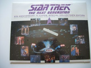Star Trek The Next Generation 5th Anniversary Tv Cards 12 Classic Images 1992
