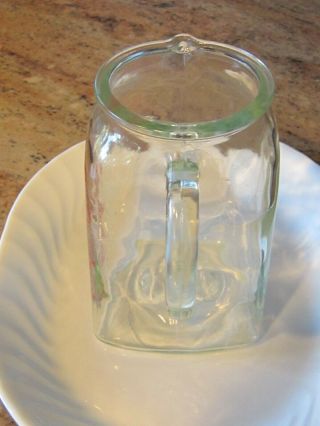 VINTAGE Glasco GLASS Belly Bump Baby Formula Measuring PITCHER 1 QT 4 CUP,  USA 2