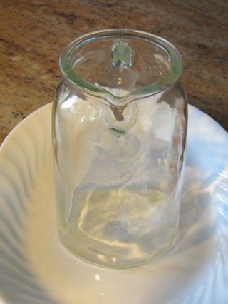 VINTAGE Glasco GLASS Belly Bump Baby Formula Measuring PITCHER 1 QT 4 CUP,  USA 4