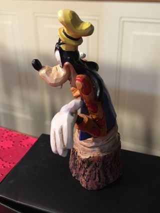 Walt Disney Traditions Jim Shore Goofy Carved By Heart Figurine Rare Piece 2