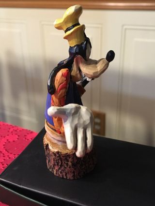 Walt Disney Traditions Jim Shore Goofy Carved By Heart Figurine Rare Piece 4