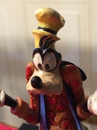 Walt Disney Traditions Jim Shore Goofy Carved By Heart Figurine Rare Piece 6