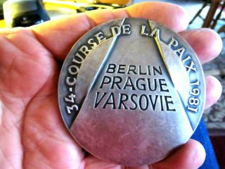 34 - Course De La Paix 1981 Peace Race Wbp Cycling Tour Participant Silver Medal