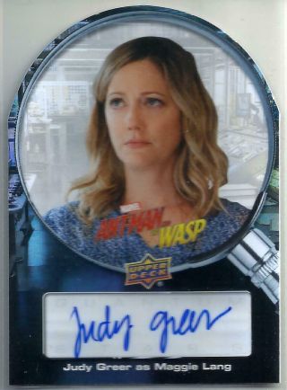 Judy Greer As Maggie Lang 2018 Ud Marvel Ant - Man And The Wasp Stars Auto Sp
