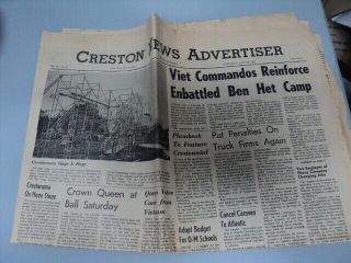 Creston News Advertiser Newspaper Creston,  Iowa Wednesday June 25,  1969