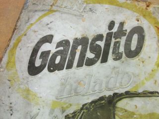 Old Gansito Sign Mexican Restaurant Bar - Vintage - Metal - Wall - 16x24 in - Pan - Bakery 2
