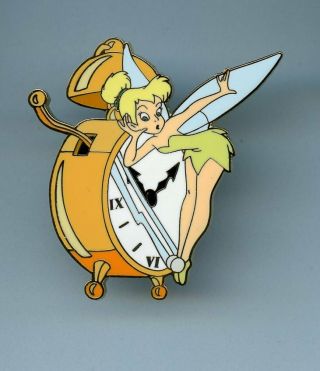 Disney Shopping Fairy Tinker Bell Listening To Ticking Of Alarm Clock Le 500 Pin