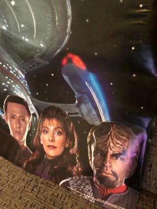 Star Trek The Next Generation Vintage 90 ' s Video Store TV Movie Poster Rare 1991 3