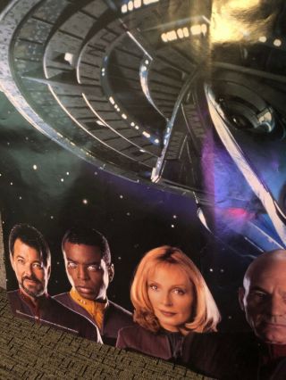 Star Trek The Next Generation Vintage 90 ' s Video Store TV Movie Poster Rare 1991 4