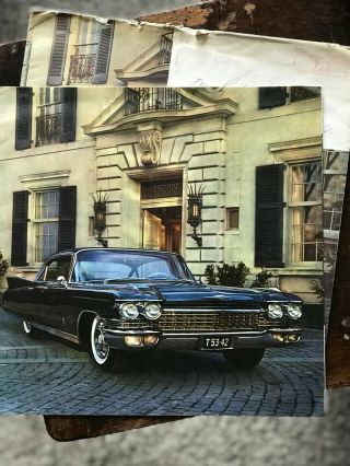 1960 Cadillac Sales Brochure,  With Mailing Envelope.