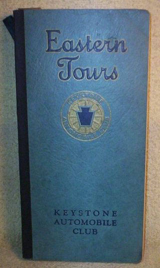 Vintage 1931 Keystone Automobile Club " Eastern Tours " Map & Travel Sb Book