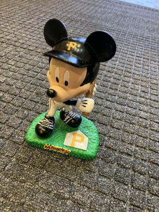 Vintage Bobble Dobbles Mickey Mouse Pittsburgh Pirates Baseball Bobble Head