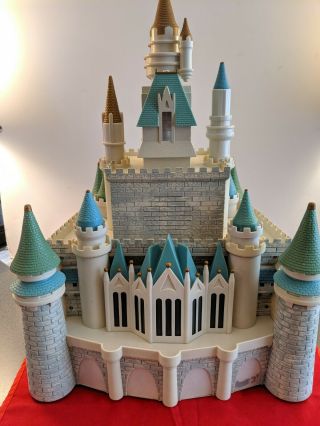 Walt Disney Cinderella Castle Play Set Lights Sounds Music Fireworks