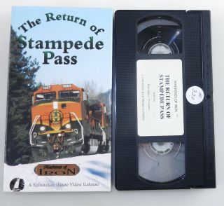 Train Vhs Tape The Return Of Stampede Pass Machines Of Iron North Sante Fe T18