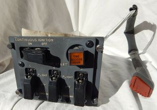 American Airlines Boeing 727 Airliner Pilots Engine Start Control Console Box