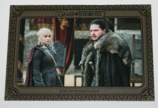 2019 Game Of Thrones Inflexions Silver Parallel 149 Jon And Daenerys 50/75