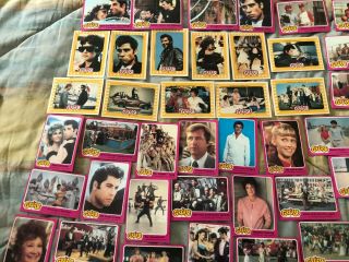 Grease Movie Series 1 Vintage Cards 64 Cards 11 Stickers Paramount Pictures 1978 2