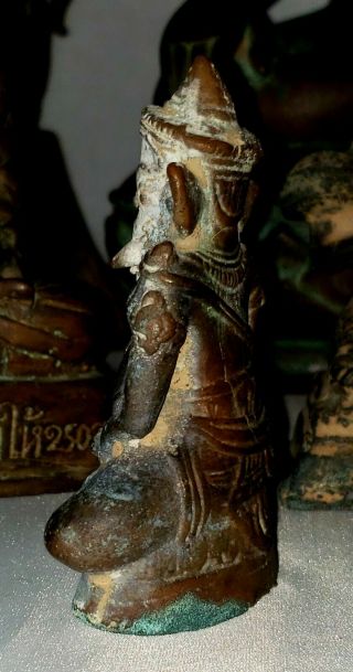 Bronze Ganesh Elephant God Statue Sculpture Figure Buddha 4