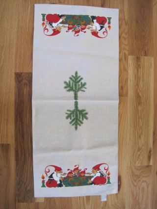 Christmas Tea Towel From Norway Made With Linen & Cotton