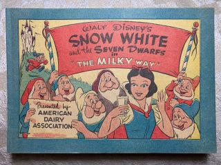 Snow White And The 7 Dwarfs The Milky Way Comic 1955 American Dairy Association