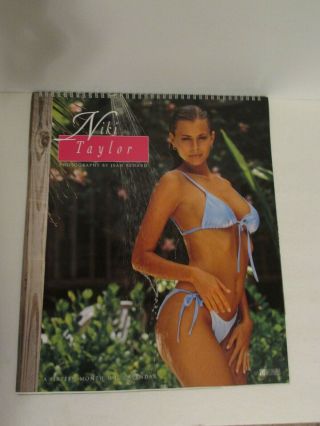 1996 Niki Taylor Pin - Up Calendar Photography By Jean Renard Ms895