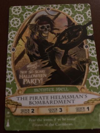 Socerers Of The Magic Kingdom The Pirate Helmsman’s Bombardment Card