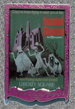 Wdi Haunted Mansion Poster Pin - Disney Le 300 - Wdw - 2007