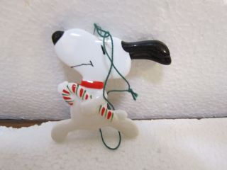 Snoopy Ornament Snoopy Holding A Candy Cane1958 1966 United Feature Syndicate
