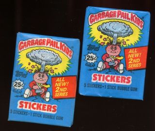 (2) 1985 Topps Garbage Pail Kids Series 2 Wax Packs ( )