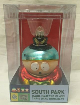 South Park Hand - Crafted Glass Christmas Ornament Cartman Rare Kurt S.  Adler