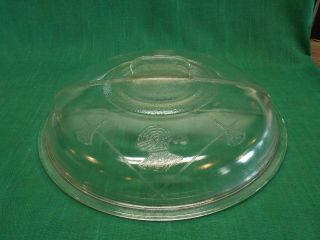 Vtg Guardian Service 12 " Glass Dome Lid For Stock Pot,  Kettle,  Round Fryer Lf 81