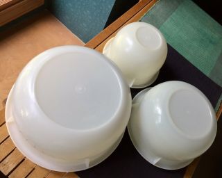 Vintage Tupperware 3 Nesting Sheer Mixing Bowls 270,  271,  272 4 - 8 - 12 Cup w/lids 4