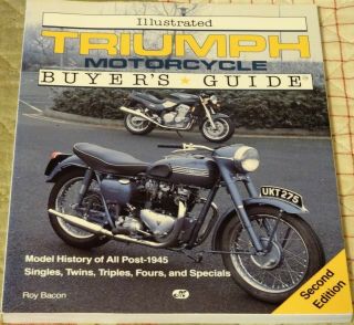 Triumph Motorcycle Illustrated Buyers Guide Book Roy Bacon S/h