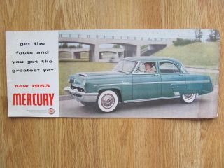 1953 Mercury Sales Brochure Ford Motor Co Auto Dealer Buyer Guide Advertisement