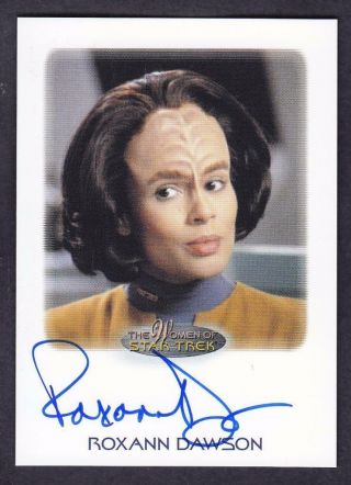 2017 Women Of Star Trek Autograph / Auto Roxann Dawson As B 