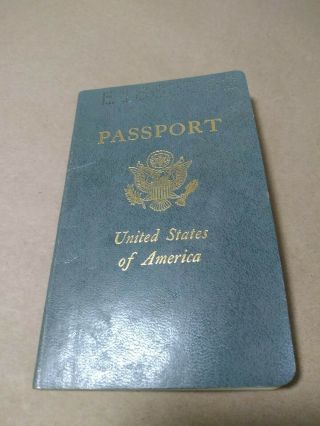 Passport Green Vintage Expired United States Of America Old Style Model