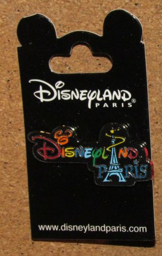 Disney Pin X Rare Paris Disneyland Eiffel Tower Logo Last One For Now Rare