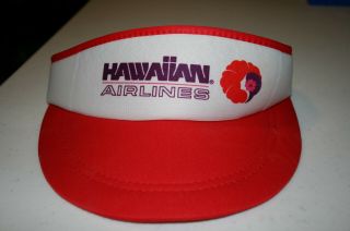 Hawaiian Airlines Sun Visor Hat,  Colors And Logo From The 