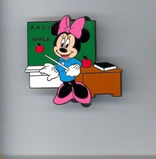 Disney Japan School Teacher Minnie Mouse Teaching At Chalk Board Desk Le Pin