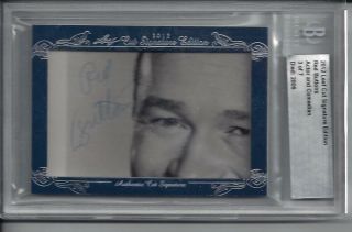 2012 Leaf Cut Signature Edition Red Buttons Autographed Card 3/7