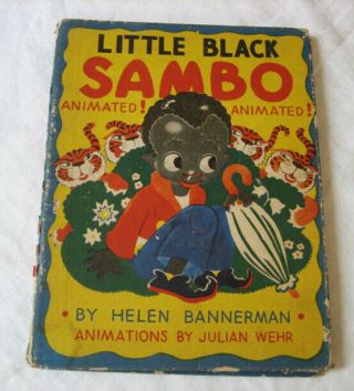 1943 Little Black Sambo Helen Bannerman Childrens Book Animated Julian Wehr