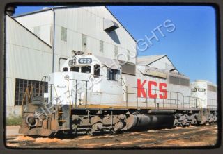 74 Kodachrome Slide Kcs Kansas City Southern 622 Sd40 - 3 Shreveport 1j39