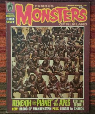 Famous Monsters Of Filmland 80 Oct1970 Beneath Planet Of The Apes