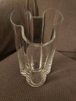 Disney - Mickey Mouse Crystal Vase - Head And Ears Silhouette 9 Inch Tall