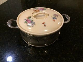 Fraunfelter Royal Rochester Covered Casserole With Stand