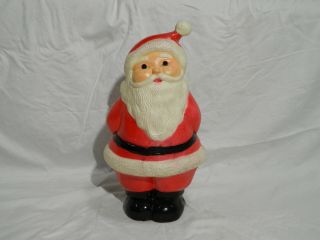 Vintage Union Products Santa Claus Blow Mold 14 " Christmas Decoration
