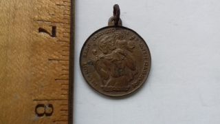 Antique Catholic Religious Medal - St Christophe,  St Christopher C19th